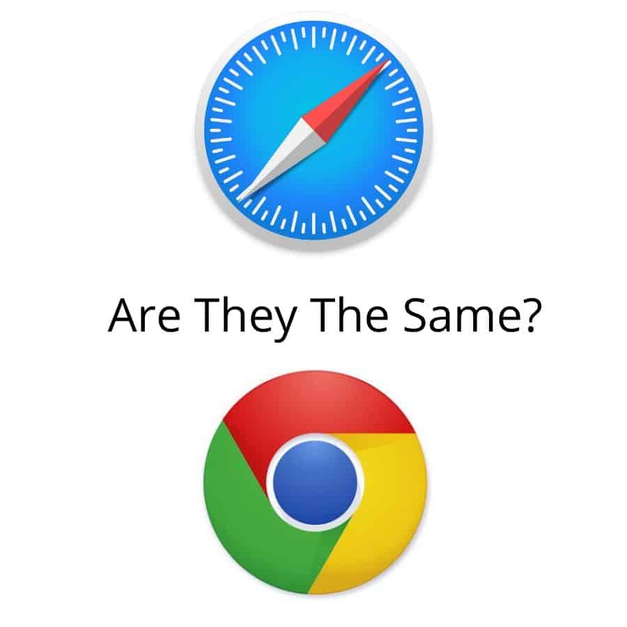 Is Safari and Google The Same Large